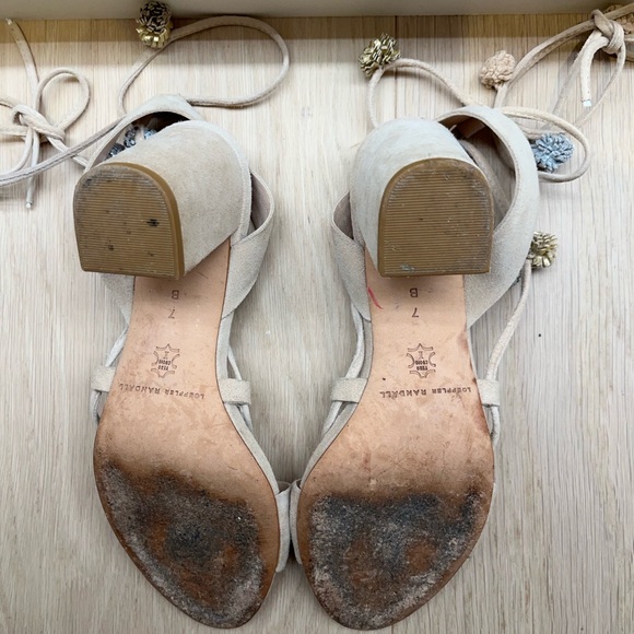 Loeffler Randall Bea Wrapped Ankle Suede Sandals Womens - Picture 4 of 4